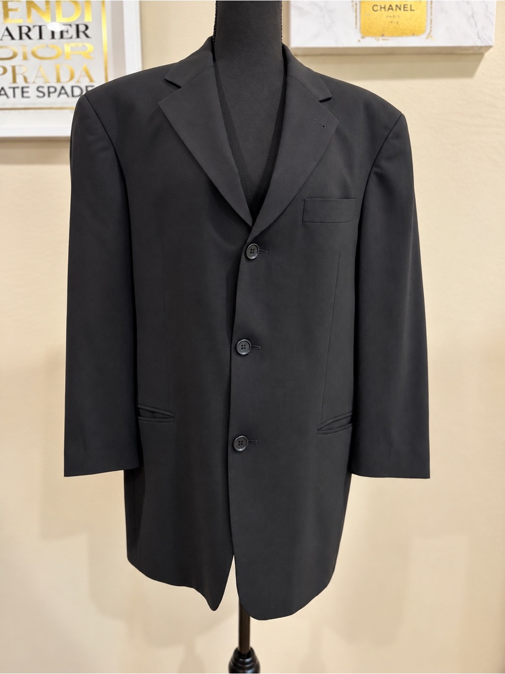 Hugo Boss Einstein Beta US Black Pure New Wool Blazer Made in USA ✨EUC
